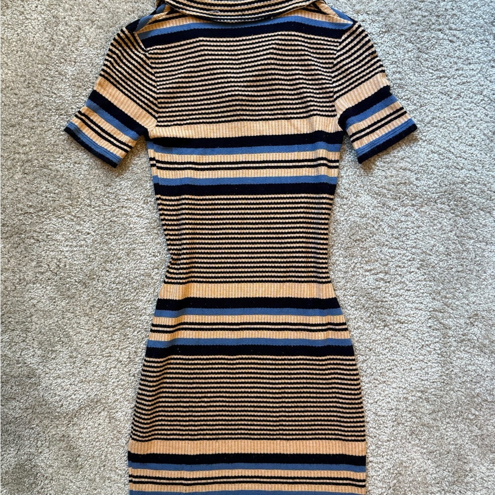 Zara Striped Mini Dress - Picture 2 of 3